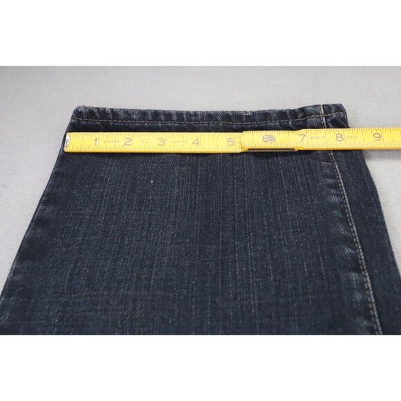 Guess Jeans Lincoln Slim Straight Mens 36x32 Dark Denim Tinted Excellent - Picture 9 of 9